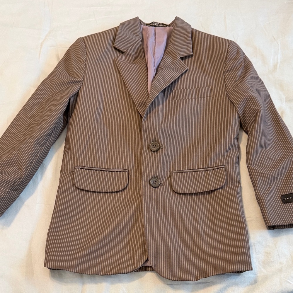 Sean John Boys 8R Grey Pinstripe Blazer